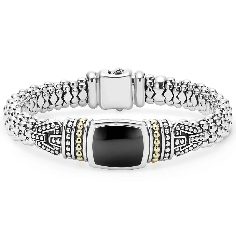 Caviar Color Onyx Caviar Bracelet | 9mm