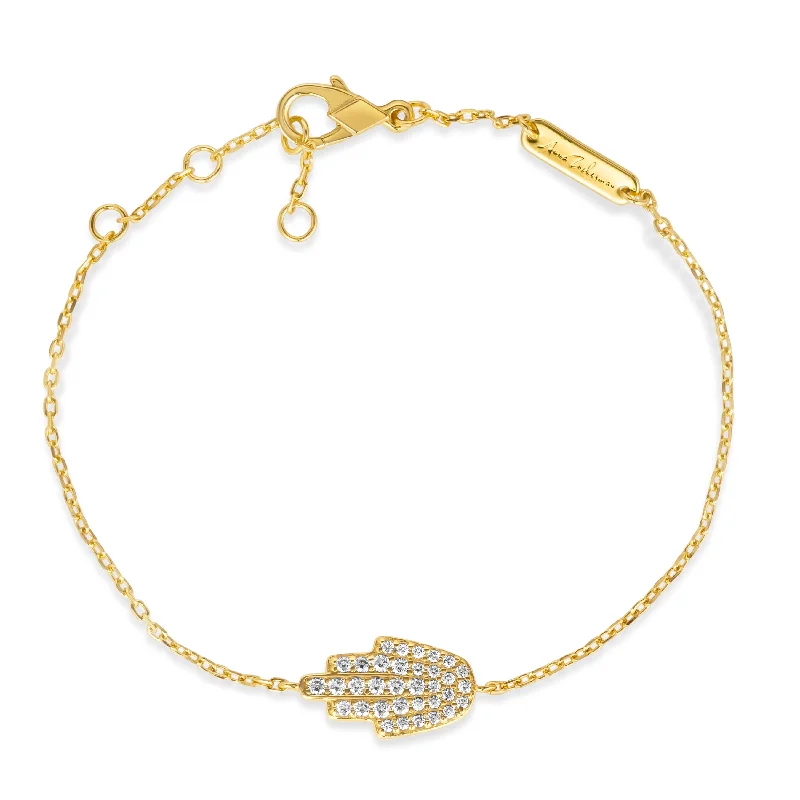 Diamond Pave Hamsa Bracelet