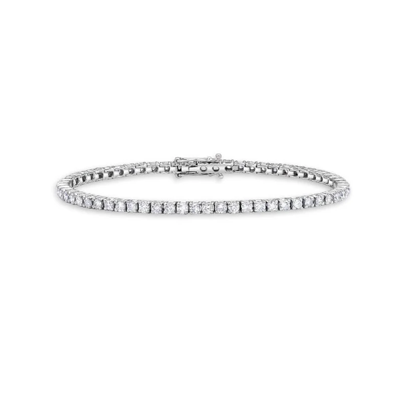 Diamond Tennis Bracelet (1.00 ct.) 4-Prongs Setting - Made in Italy