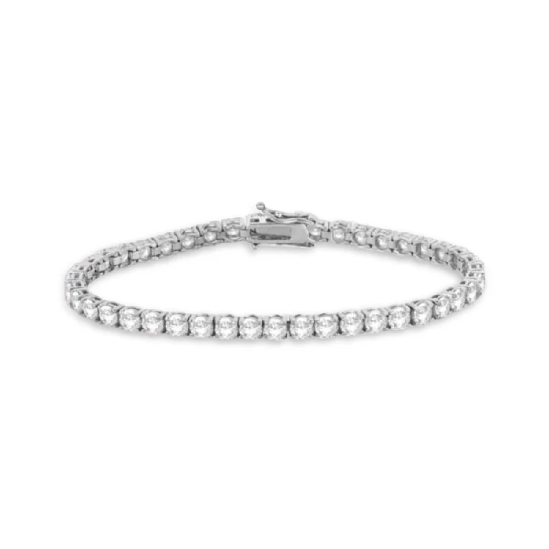 Diamond Tennis Bracelet (16.00 ct.) 5 mm 4-Prongs Setting in 14K Gold