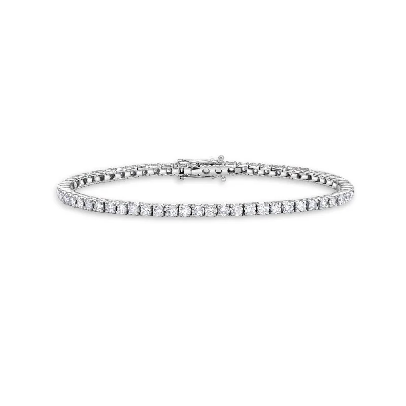 Diamond Tennis Bracelet (2.00 ct.) 4-Prongs Setting - Made in Italy