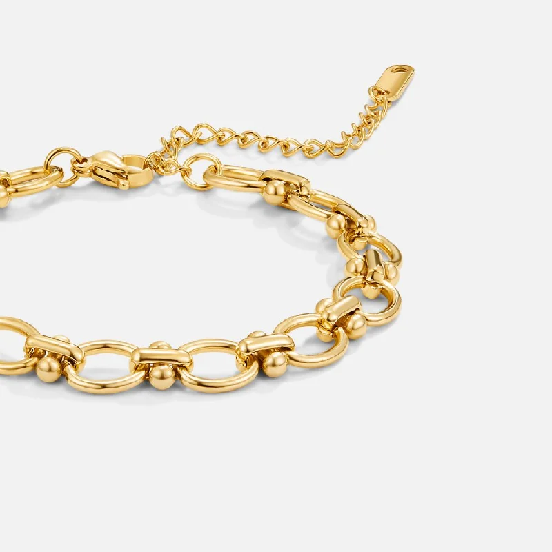 Gold Link Chain Bracelet