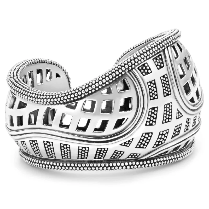 Keep Memory Alive Caviar Cuff Bracelet