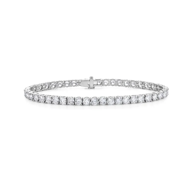 Lab Grown Diamond Tennis Bracelet (7.00 ct.) 3.60mm 4-Prongs Setting in 14K Gold