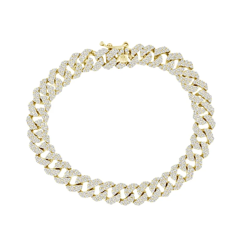 Large Diamond Cuban Bracelet