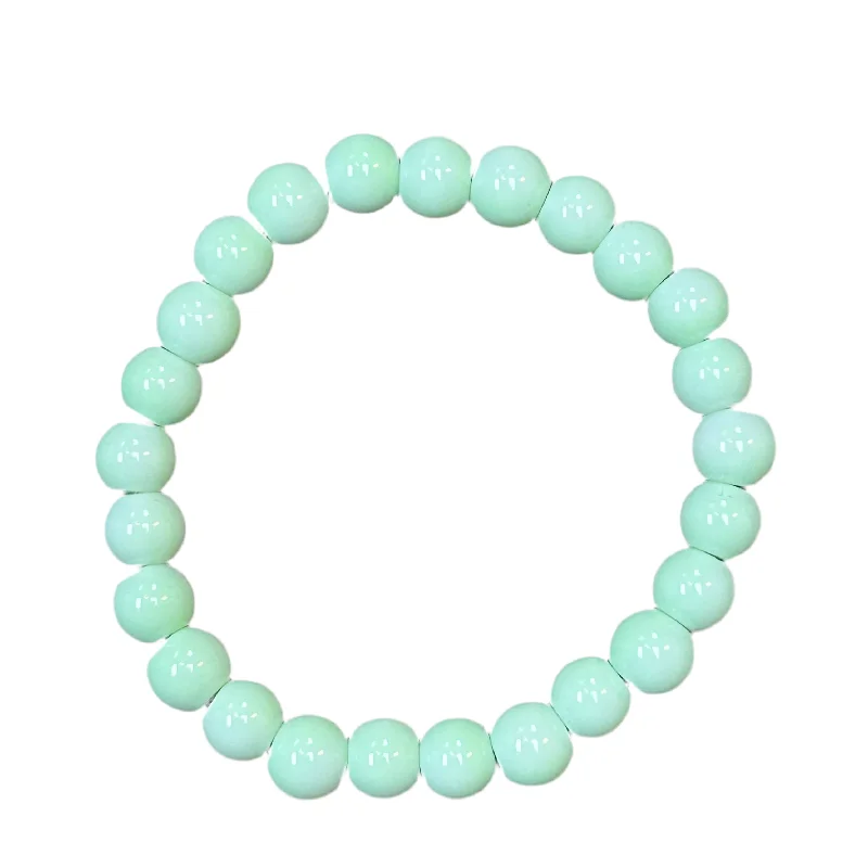 Mint Green Round 8mm Bracelet