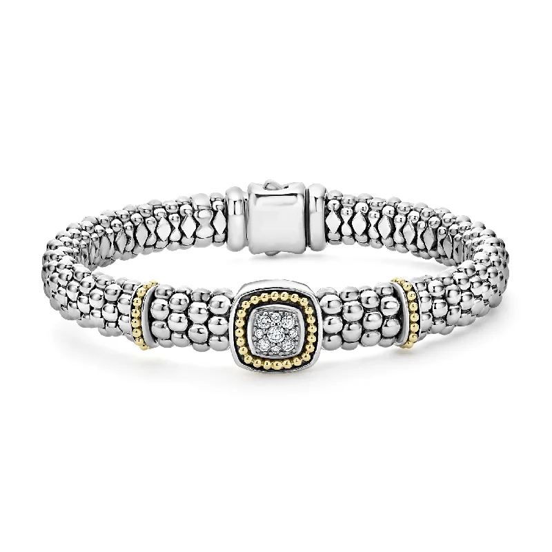 Rittenhouse Two-Tone Diamond Caviar Bracelet | 9mm