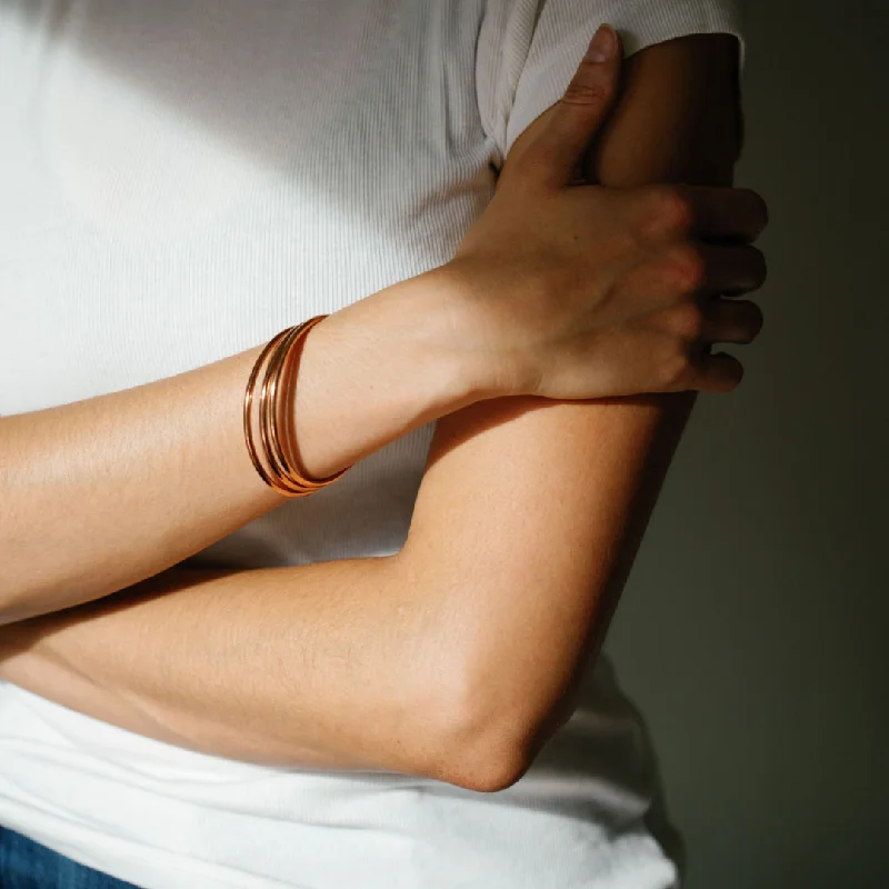 Rose Gold Luxe Bangle Bracelets