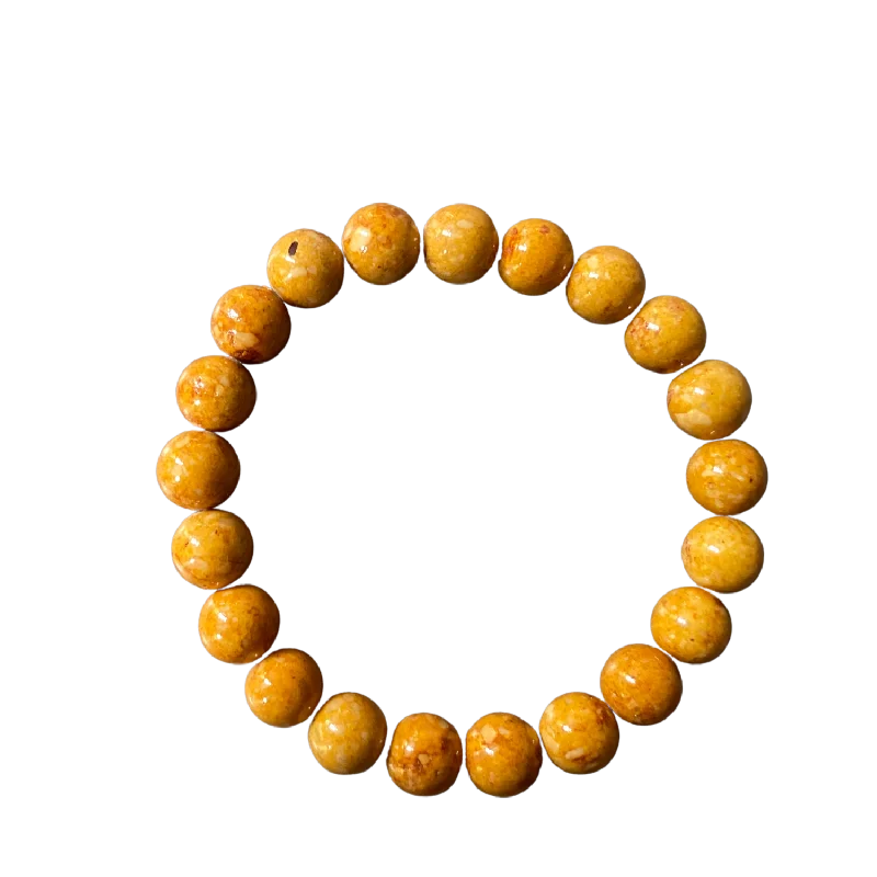 Amber Riverstone 8mm Bracelet