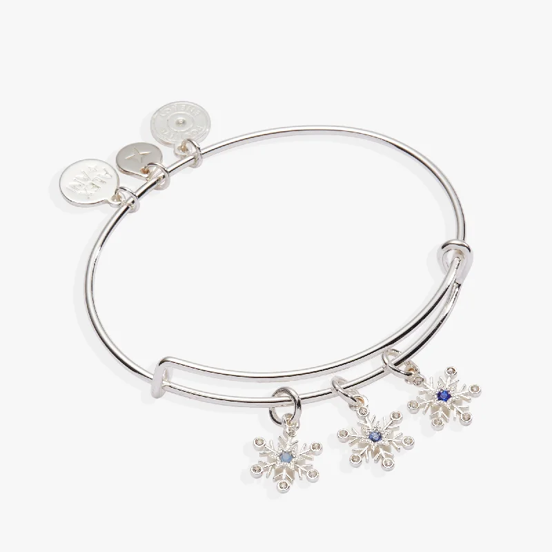 Snowflake Charm Bangle