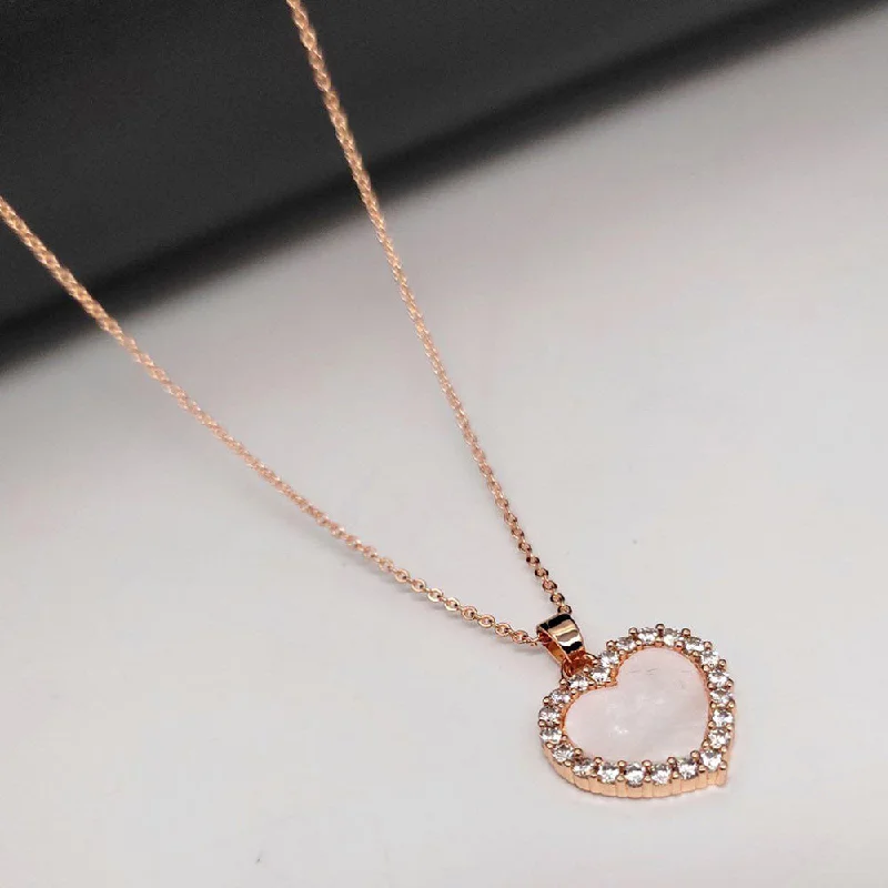 Aamrapali Rose Gold Plated Chain Pendant