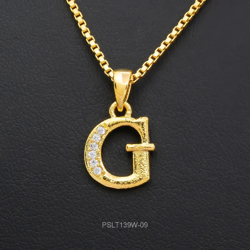 Gold Pendant PSLT139W-09