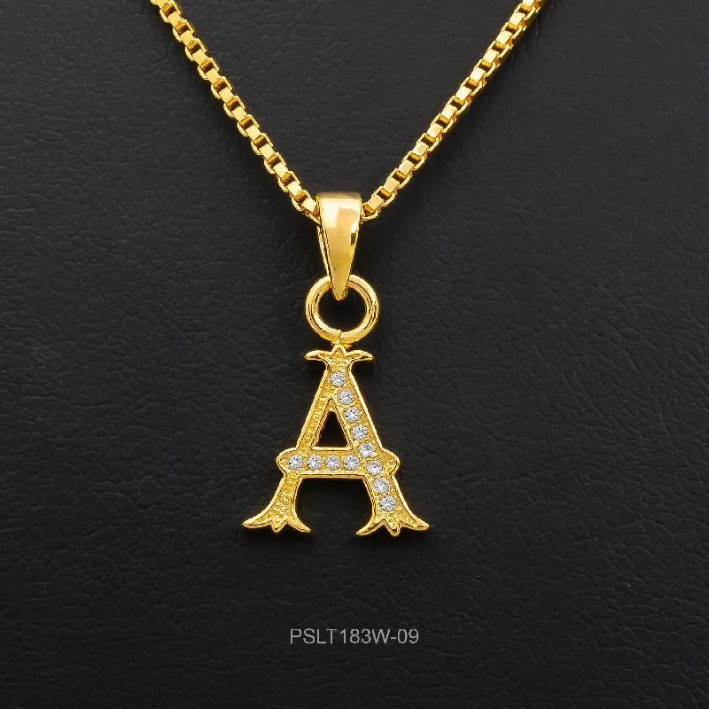 Gold Pendant PSLT183W-09