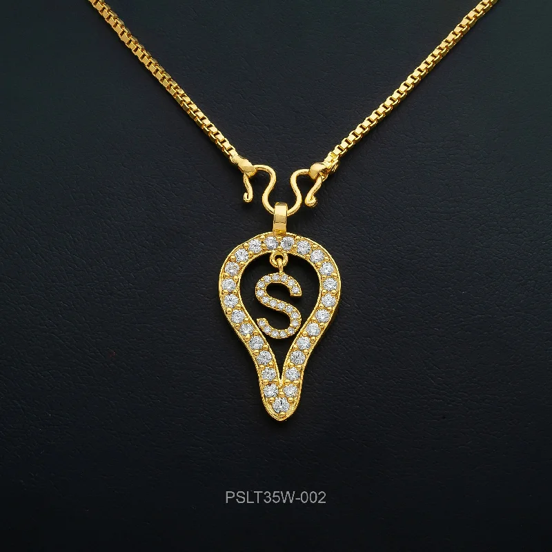 Gold Pendant PSLT35W-002