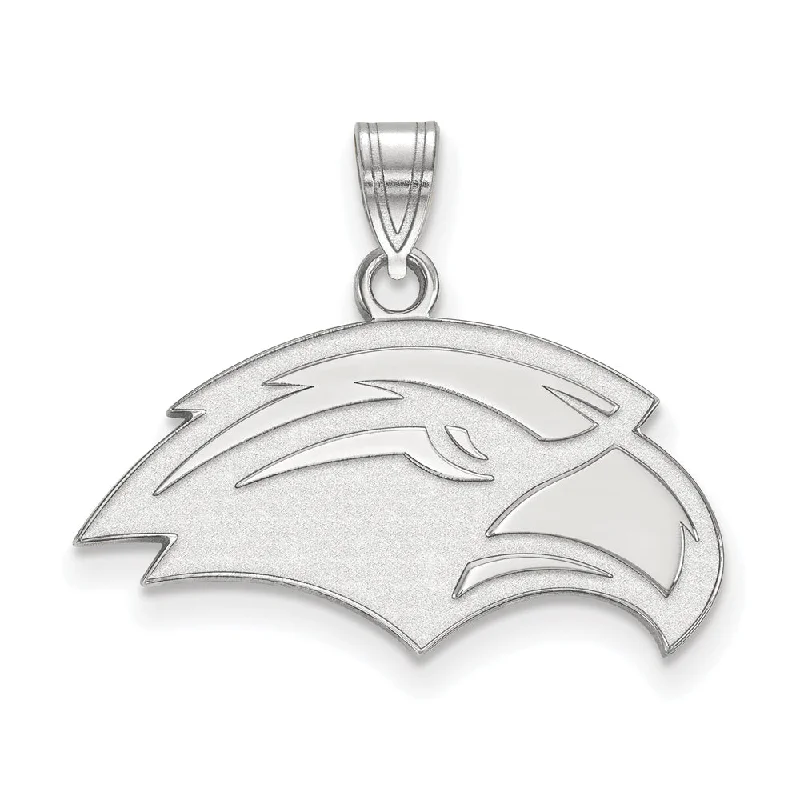 10k White Gold Southern Mississippi Small Pendant