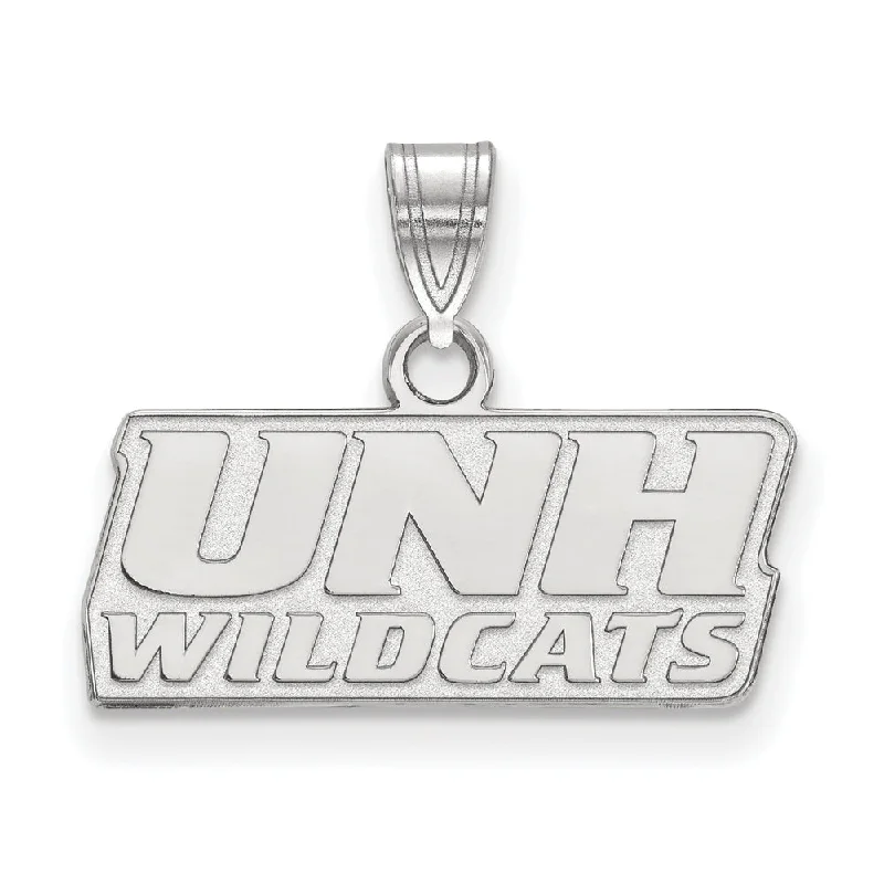 10k White Gold U. of New Hampshire Small Pendant