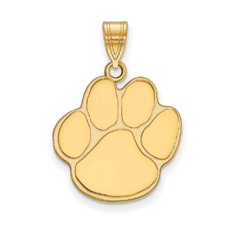 14k Gold Plated Silver Auburn U Large Pendant