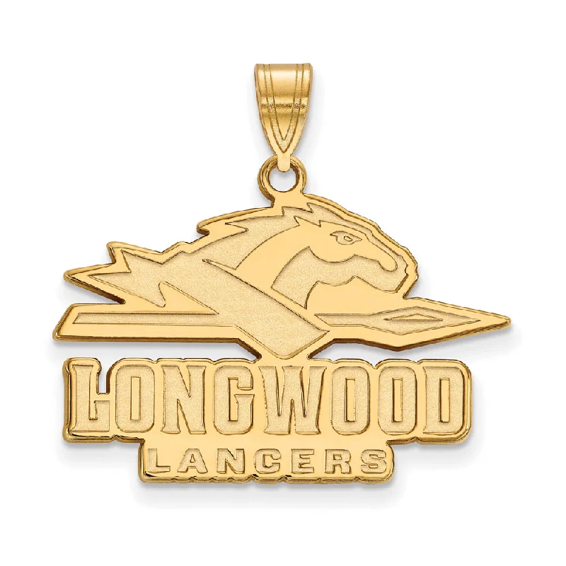 14k Gold Plated Silver Longwood U Large Pendant