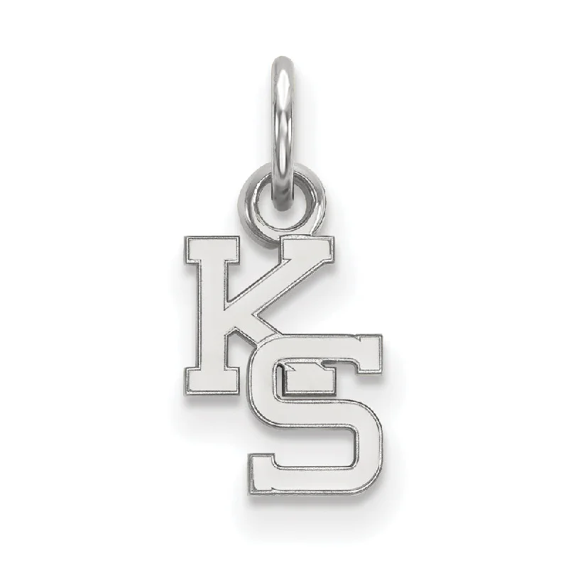 14k White Gold Kansas State XS (Tiny) Charm or Pendant