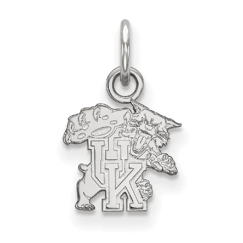 14k White Gold U. of Kentucky XS (Tiny) Charm or Pendant