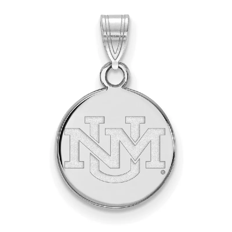 14k White Gold U. of New Mexico Small Pendant