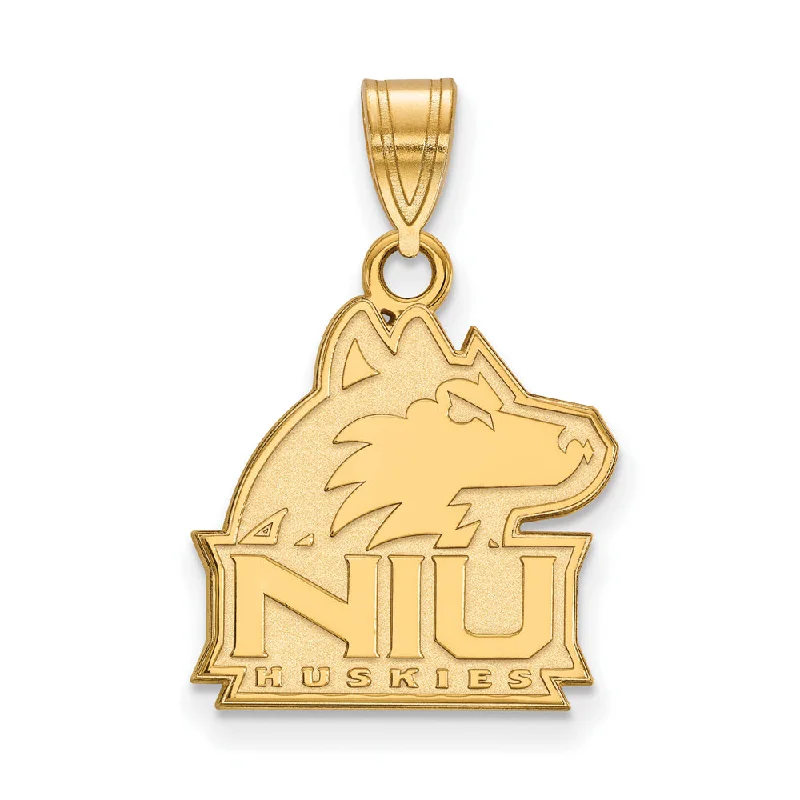 14k Yellow Gold Northern Illinois U. Medium Pendant