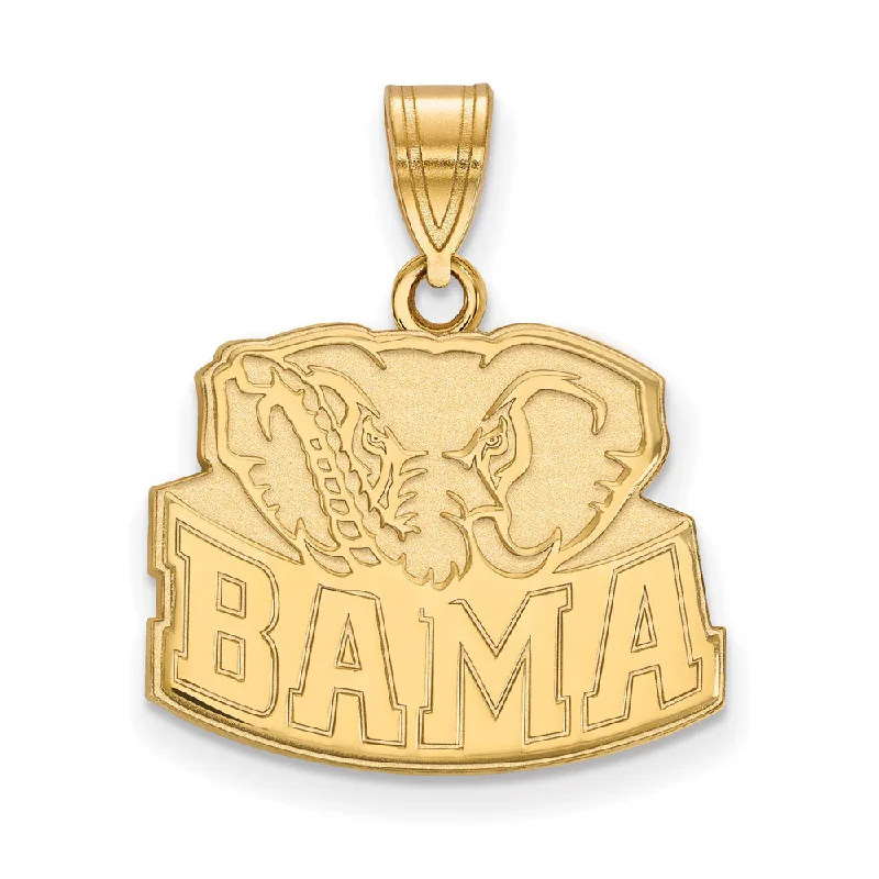 14k Yellow Gold U. of Alabama Medium Pendant