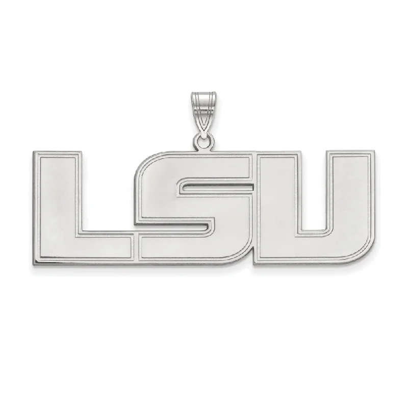 Sterling Silver Louisiana State XL Pendant