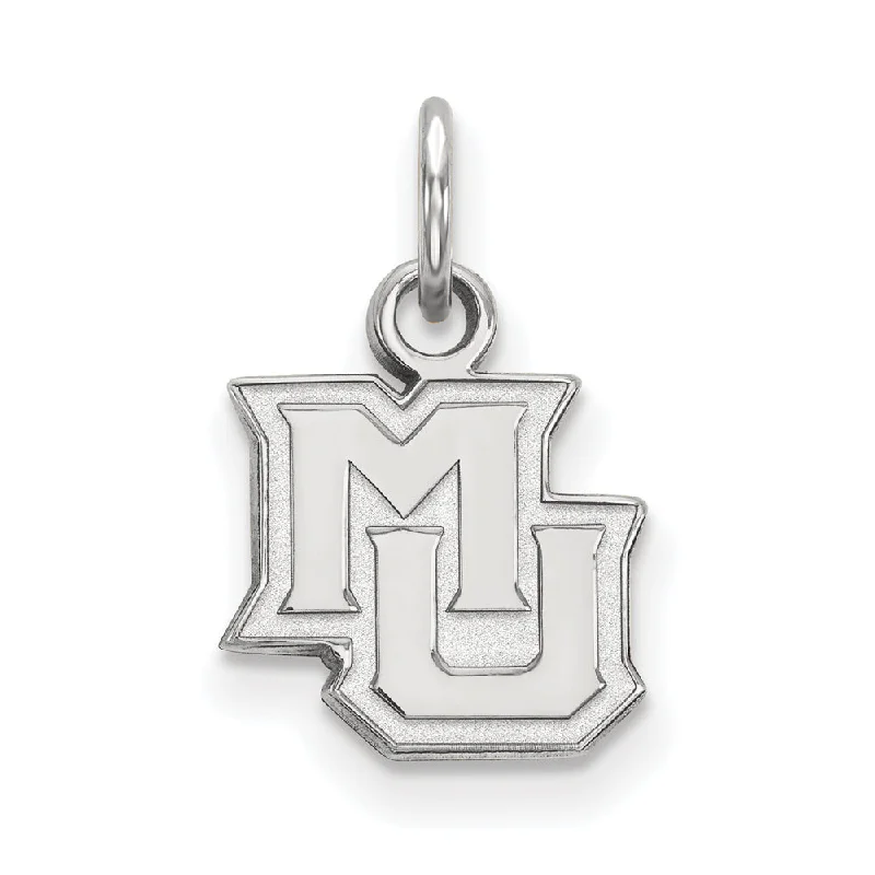 Sterling Silver Marquette U XS (Tiny) Charm or Pendant