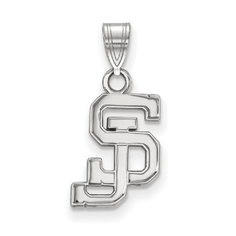 Sterling Silver San Jose State Small Pendant