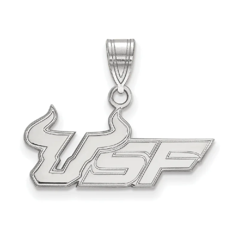 Sterling Silver South Florida Medium 'USF' Pendant