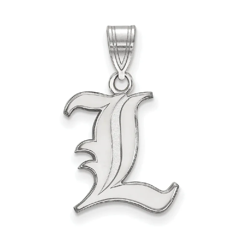 Sterling Silver U. of Louisville Medium Pendant