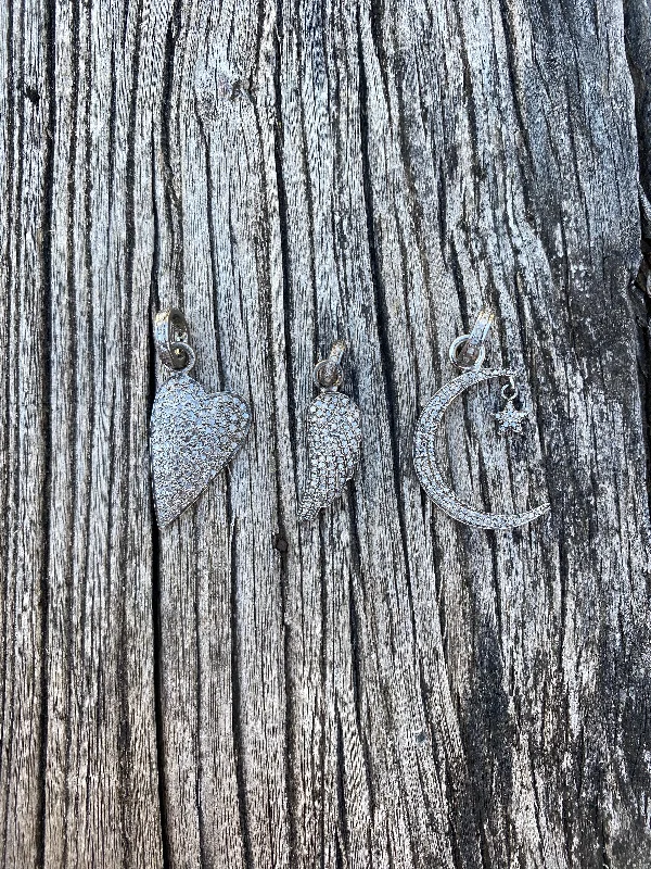 Pave Diamond Small Pendants