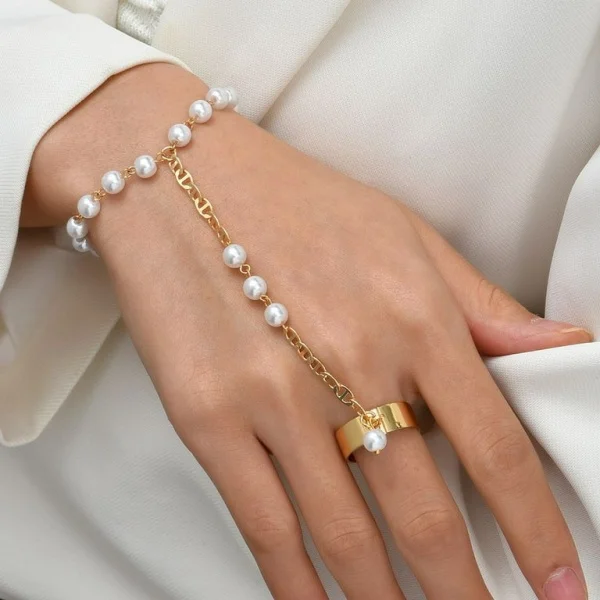 Pearl Paragon Set: Bracelet and Ring Ensemble